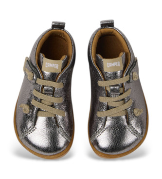 Camper Bottines en cuir Peu gris