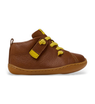 Camper Bottines en cuir Peu marron