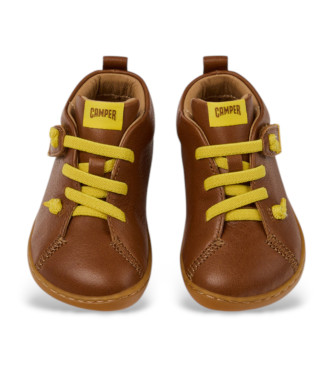 Camper Bottines en cuir Peu marron