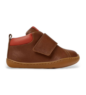 Camper Botins Peu em pele castanha