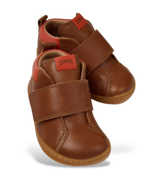 Camper Botins Peu em pele castanha