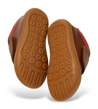 Camper Botins Peu em pele castanha