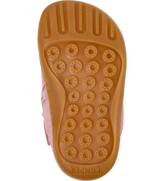 Camper Bottines en cuir rose Peu