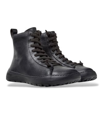 Camper Black leather Peu Serra ankle boots