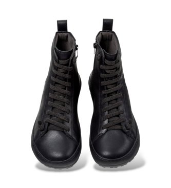 Camper Black leather Peu Serra ankle boots