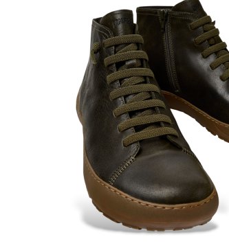 Camper Bruna-gröna skinnbooties från Peu Serra