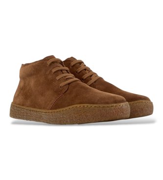 Camper Peu Terreno brown leather ankle boots
