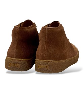 Camper Peu Terreno brown leather ankle boots