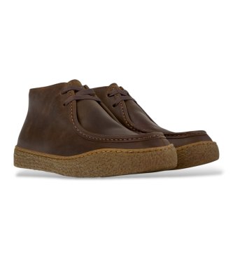 Camper Peu Terreno brown leather ankle boots