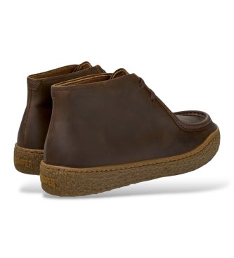 Camper Peu Terreno brown leather ankle boots