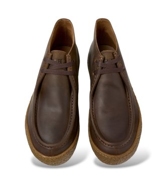 Camper Peu Terreno brown leather ankle boots