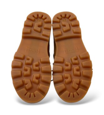 Camper Bottines en cuir Twins marron