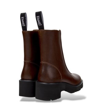 Camper Bottines en cuir Milah marron