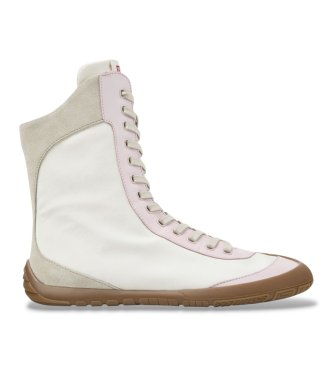 Camper Peu Path+ white and pink ankle boots