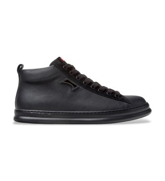 Camper Zwarte leren Runner-sneakers
