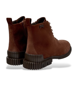 Camper Pix brune ankelst�vler i l�der