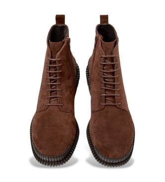 Camper Pix brune ankelst�vler i l�der