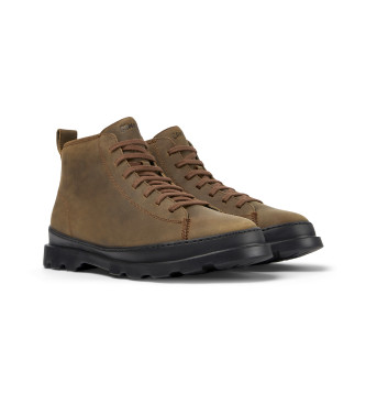 Camper Brutus brown leather ankle boots