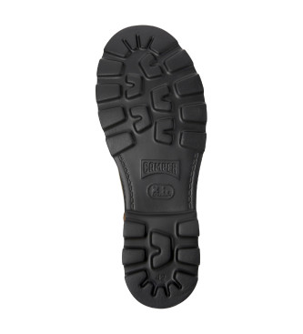 Camper Botins Brutus em pele castanha