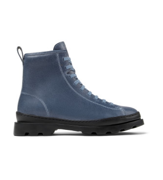 Camper Brutus blue leather ankle boots