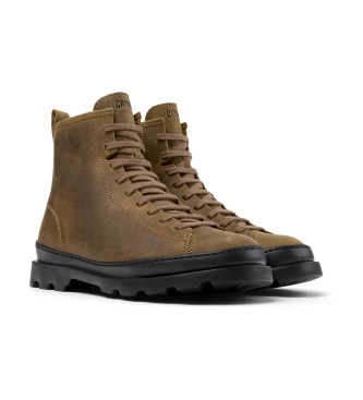 Camper Bottines en cuir marron Brutus