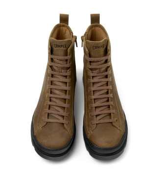 Camper Bottines en cuir marron Brutus