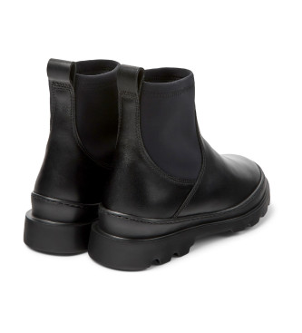 Camper Botines de piel Brutus negro