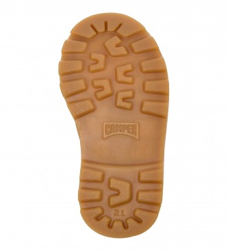 Camper Brutus Brown Leather Slippers