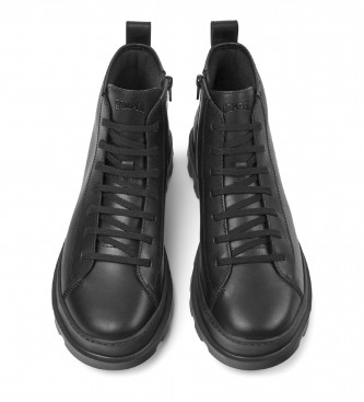 Camper Brutus leather ankle boots black