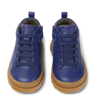 Camper Brutus FW leren enkellaarsjes blauw