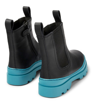 Camper Botines de Piel Brutus negro