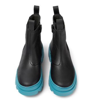 Camper Botines de Piel Brutus negro