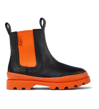 Camper Brutus Leather Ankle Boots black