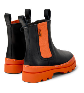 Camper Botins em pele Brutus preto