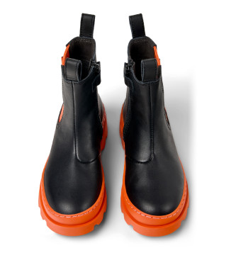 Camper Brutus Leather Ankle Boots black