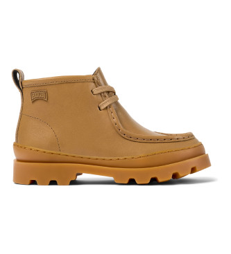 Camper Brown Brutus Leather Ankle Boots