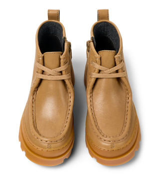 Camper Bottines en cuir Brutus marron