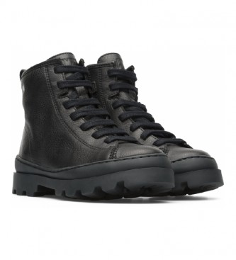 Camper Brutus leather ankle boots Black