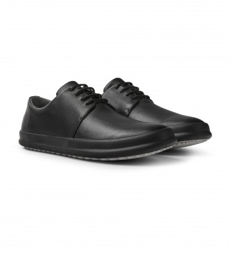 Camper Chassis black leather sneakers