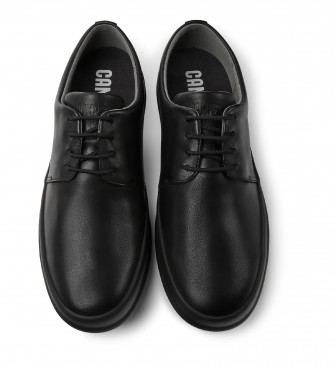 Camper Chassis black leather sneakers