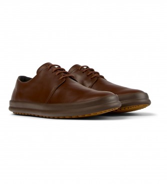 Camper Brown Chassis Leather Sneakers