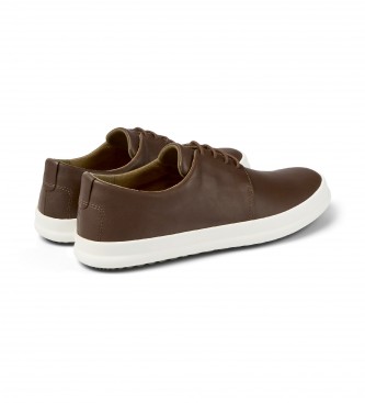Camper Brown Chassis Leather Shoes