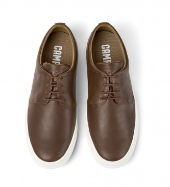 Camper Brown Chassis Leather Shoes