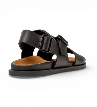 Camper Lluc Leather Sandals preto