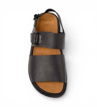 Camper Lluc Leather Sandals preto