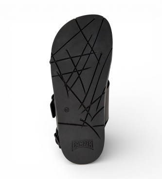 Camper Lluc Leather Sandals preto