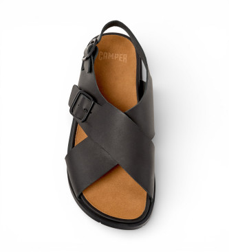 Camper Sandali in pelle nera Lluc