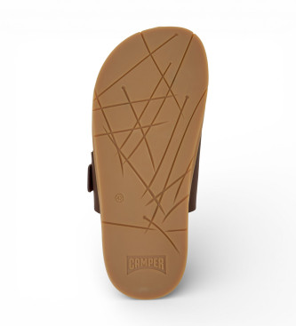 Camper Sand�lias de couro Lluc castanhas