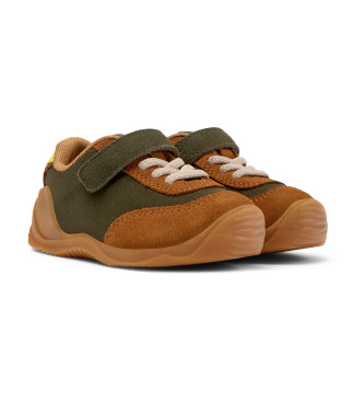 Camper Zapatillas de piel Dadda FW verde oscuro