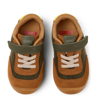 Camper Zapatillas de piel Dadda FW verde oscuro